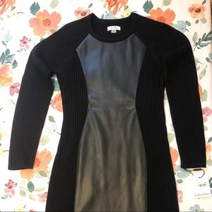 Calvin Klein Black no zipper knit dress